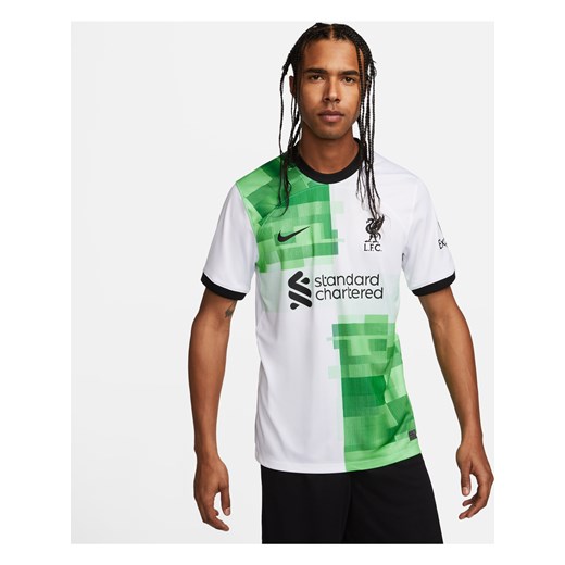 Męska koszulka piłkarska Nike Dri-FIT Liverpool F.C. Stadium 2023/24 (wersja wyjazdowa) - Biel ze sklepu Nike poland w kategorii T-shirty męskie - zdjęcie 161610317