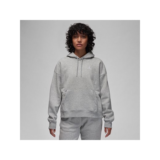 Damska bluza z kapturem Jordan Brooklyn Fleece - Szary ze sklepu Nike poland w kategorii Bluzy damskie - zdjęcie 161610437