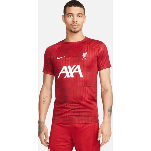 Męska przedmeczowa koszulka piłkarska Nike Dri-FIT Liverpool F.C. Academy Pro - Czerwony ze sklepu Nike poland w kategorii T-shirty męskie - zdjęcie 161610457