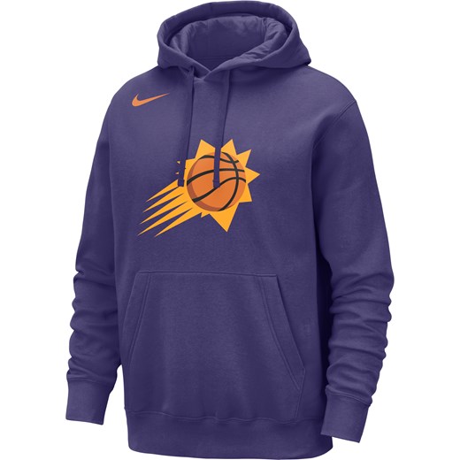 Męska bluza z kapturem NBA Nike Phoenix Suns Club - Fiolet ze sklepu Nike poland w kategorii Bluzy męskie - zdjęcie 161610518