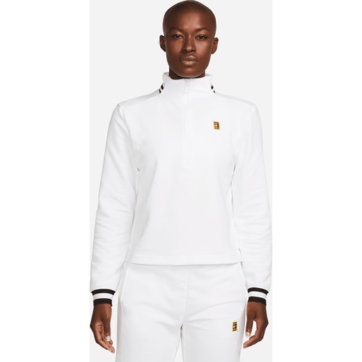 Damska bluza z dzianiny dresowej do tenisa NikeCourt Dri-FIT Heritage - Biel ze sklepu Nike poland w kategorii Bluzy damskie - zdjęcie 161610649