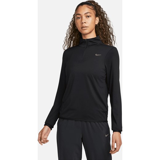 Bluzka damska czarna Nike sportowa z długimi rękawami 