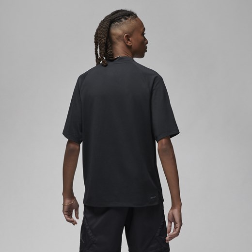 Czarny t-shirt męski Jordan z krótkimi rękawami 