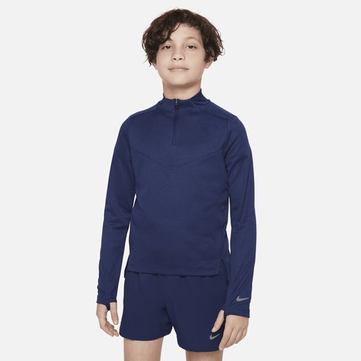 Koszulka treningowa z zamkiem 1/2 dla dużych dzieci (chłopców) Nike Dri-FIT Nike XL promocyjna cena Nike poland