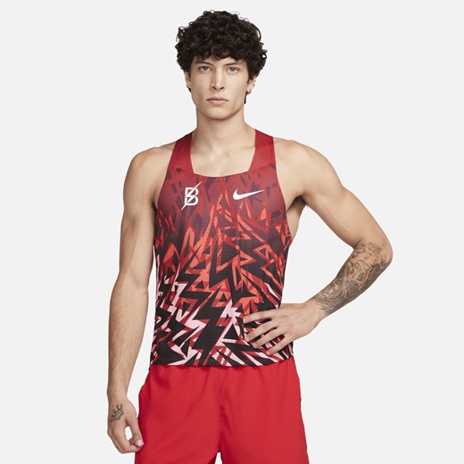 Męska koszulka bez rękawów do biegania Nike AeroSwift BTC - Czerwony Nike M Nike poland
