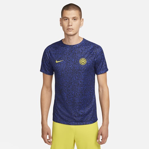 Męska przedmeczowa koszulka piłkarska Nike Dri-FIT Inter Mediolan Academy Pro - Nike M Nike poland