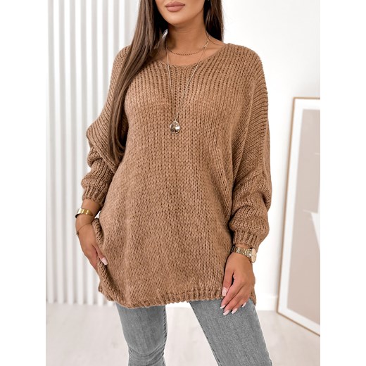 sweter varmo brązowy uni ze sklepu UBRA w kategorii Swetry damskie - zdjęcie 161615139