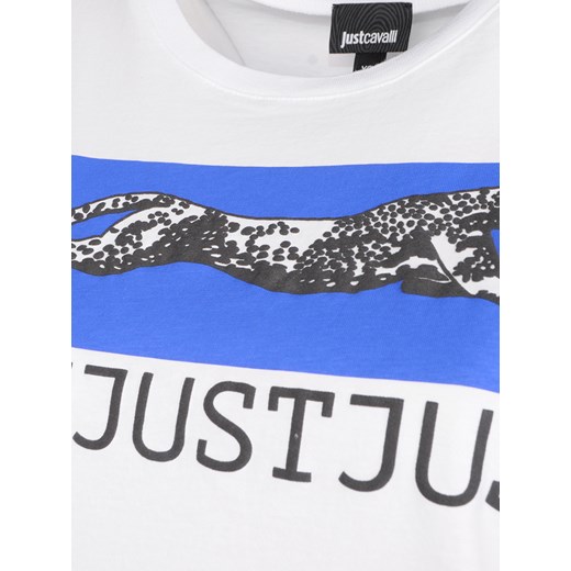 Just Cavalli T-shirt | S02GC0342 N20663 | Biały Roberto Cavalli 38 okazyjna cena ubierzsie.com