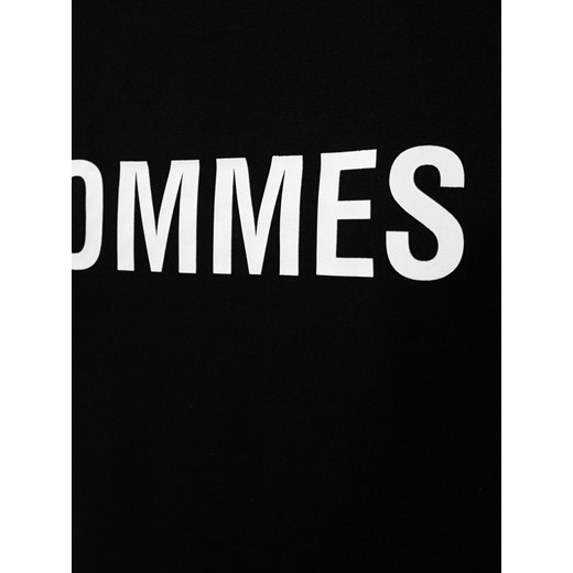 Les Hommes T-shirt | LF224301-0700-9001 | Grafic Print | Czarny Les Hommes M okazja ubierzsie.com