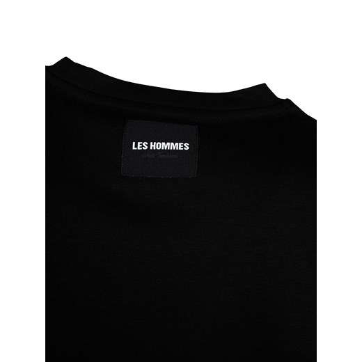 Les Hommes T-shirt | LF224300-0700-9000 | Grafic Print | Czarny Les Hommes XL promocyjna cena ubierzsie.com