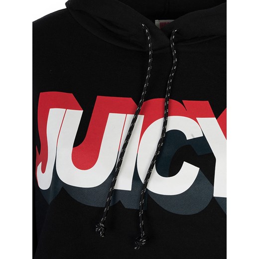 Juicy Couture Bluza | JWTKT179637 | Hooded Pullover | Czarny Juicy Couture S okazja ubierzsie.com