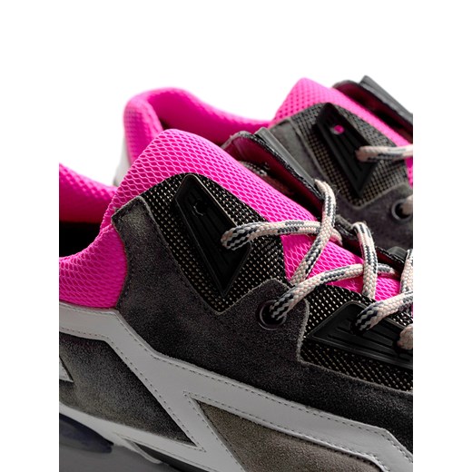Les Hommes Sneakersy | HSNL07-V134 | Szary, Różowy Les Hommes 43 wyprzedaż ubierzsie.com