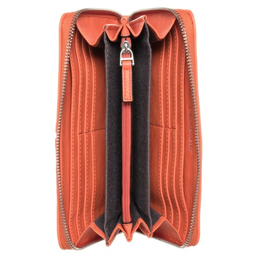 Calvin Klein Jeans MADDIE Portfel tangerine tango zalando pomaranczowy z kieszeniami