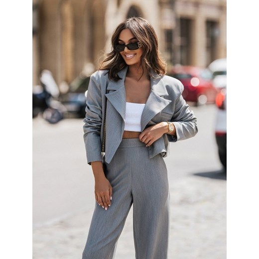 Spodnie Oktavio J. Szare Lisa Mayo S Lisa Mayo