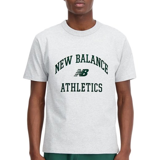 Koszulka New Balance MT33551AG - szara ze sklepu streetstyle24.pl w kategorii T-shirty męskie - zdjęcie 161645108