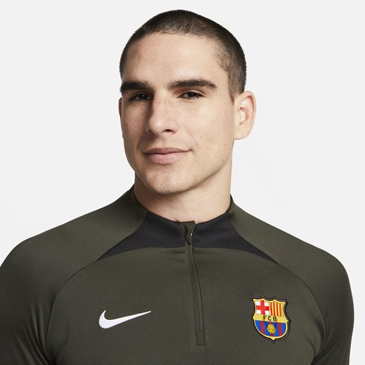 Męska treningowa koszulka piłkarska FC Barcelona Strike Nike Dri-FIT - Zieleń Nike XL Nike poland