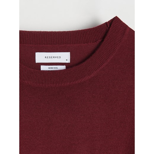 Sweter męski Reserved czerwony casual