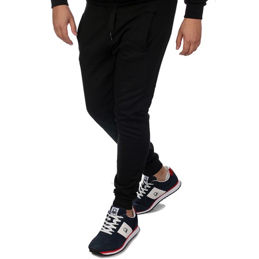 Joggery Spodnie Dresowe Ciepłe Dresy Męskie Kieszenie na Suwak Neidio DR6 Czarny Neidio XXL Neidio.pl