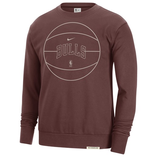 Męska bluza dresowa Nike Dri-FIT NBA Chicago Bulls Standard Issue - Brązowy ze sklepu Nike poland w kategorii Bluzy męskie - zdjęcie 161660969