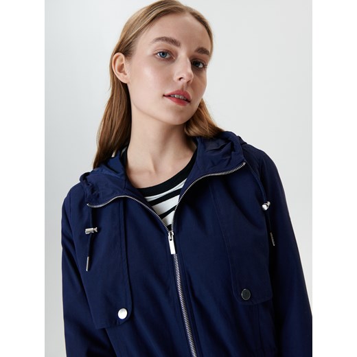 Sinsay - Kurtka parka - granatowy Sinsay XXL okazja Sinsay