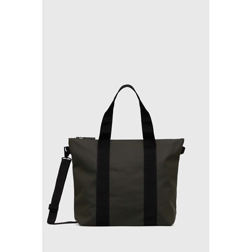 Rains torba 14160 Tote Bags kolor zielony ze sklepu PRM w kategorii Torby materiałowe - zdjęcie 161674149