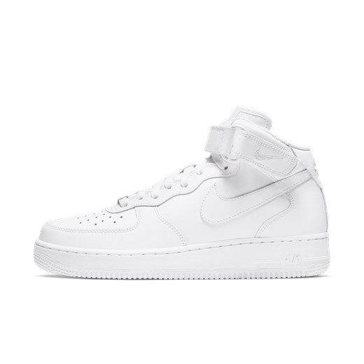 Buty sportowe damskie Nike do koszykówki air force białe sznurowane płaskie na wiosnę 