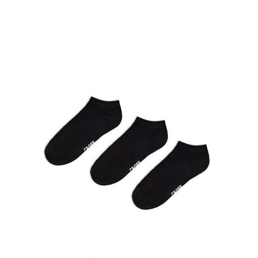 Cropp - 3 pack skarpet - czarny ze sklepu Cropp w kategorii Skarpetki damskie - zdjęcie 161680408