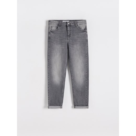 Reserved - Jeansy boyfriend slim - Jasny szary Reserved 38 Reserved