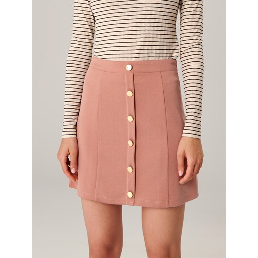 Sinsay - Spódnica mini - pomarańczowy Sinsay XXS Sinsay