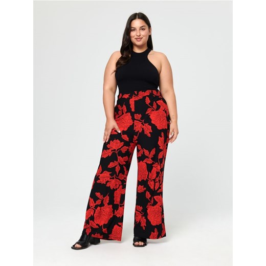 Sinsay - Spodnie ze wzorem - wielobarwny Sinsay 2XL Sinsay