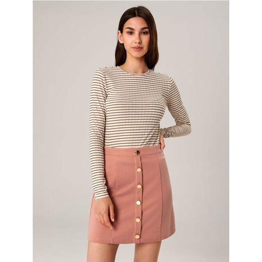 Sinsay - Spódnica mini - pomarańczowy Sinsay S Sinsay