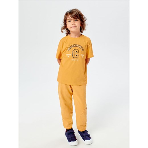 Sinsay - Spodnie dresowe jogger - żółty ze sklepu Sinsay w kategorii Spodnie chłopięce - zdjęcie 161682996