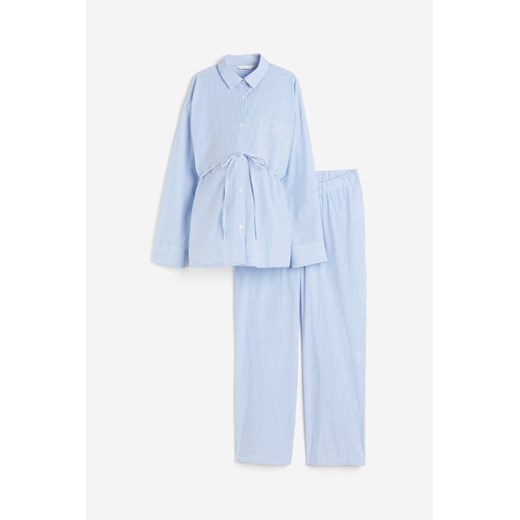 H & M - MAMA Bawełniana piżama Before & After - Niebieski H & M M H&M