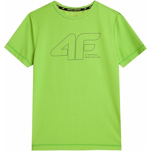 4F t-shirt chłopięce z elastanu 