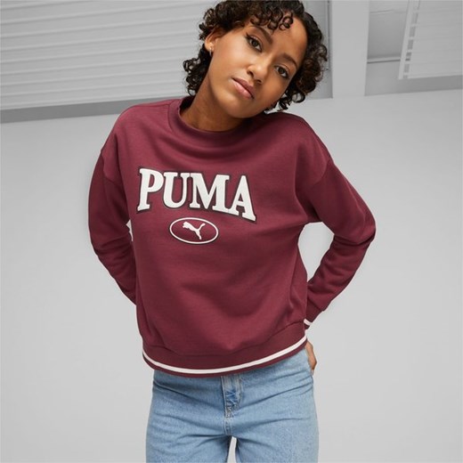 Czerwona bluza damska Puma krótka casual 