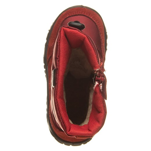 Buty zimowe dziecięce Naturino czerwone bez zapięcia 
