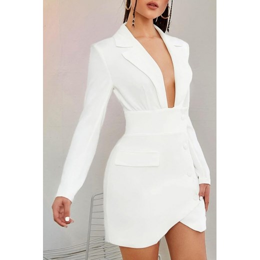 Sukienka PAOLITA WHITE S/M okazja Ivet Shop