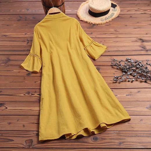 Bawełniana Sukienka Boho Vesporia 5XL Vesporia