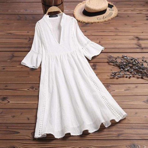 Bawełniana Sukienka Boho Vesporia 4XL Vesporia