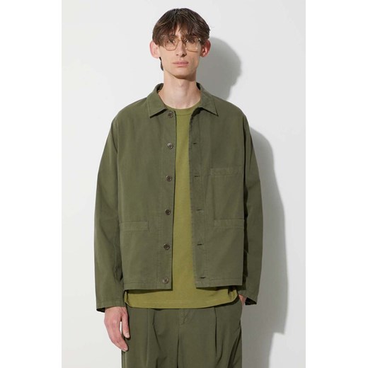 A.P.C. kurtka bawełniana kolor zielony przejściowa ze sklepu PRM w kategorii Kurtki męskie - zdjęcie 161699766