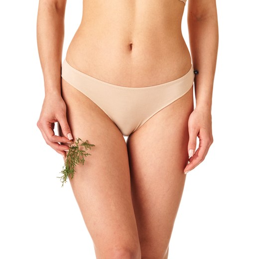 Bambusowe mini bikini  2 szt. - S beżowy ze sklepu PH KEY Sp. z o.o.  w kategorii Majtki damskie - zdjęcie 161704605