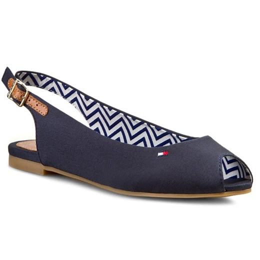 Sandały TOMMY HILFIGER - Amy 22C FW56818852 Midnight 403 eobuwie-pl szary sandały