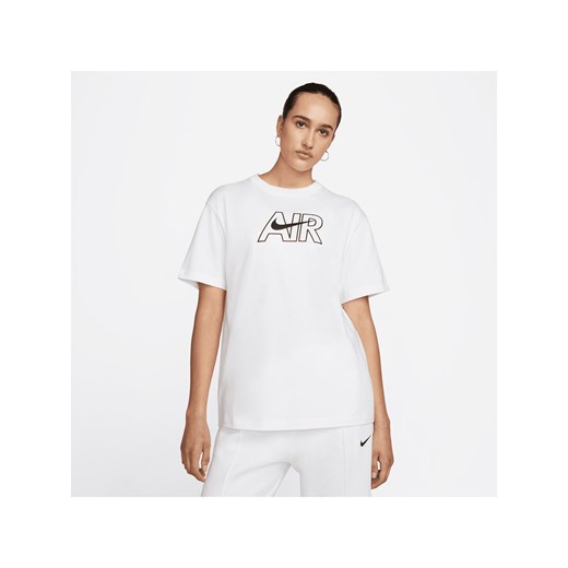 Bluzka damska Nike na wiosnę z okrągłym dekoltem 