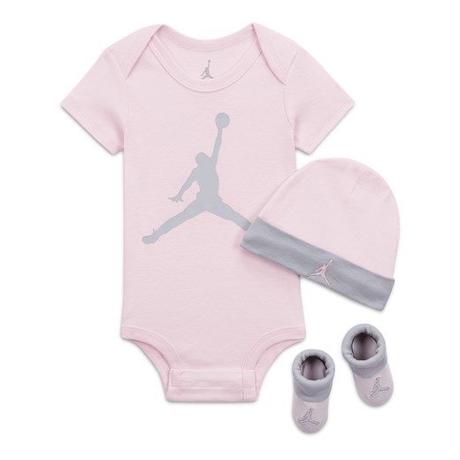 Trzyczęściowy zestaw dla niemowląt Jordan - Różowy ze sklepu Nike poland w kategorii Komplety niemowlęce - zdjęcie 161708449