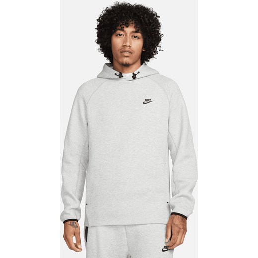 Męska bluza z kapturem Nike Sportswear Tech Fleece - Szary ze sklepu Nike poland w kategorii Bluzy męskie - zdjęcie 161708538