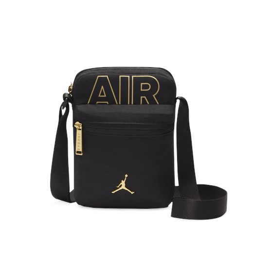 Torba przez ramię Jordan Black & Gold (1 l) - Czerń Jordan one size Nike poland