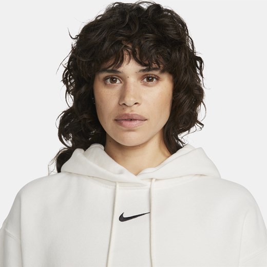 Damska bluza z kapturem o kroju oversize Nike Sportswear Phoenix Fleece - Biel Nike XS (EU 32-34) okazja Nike poland