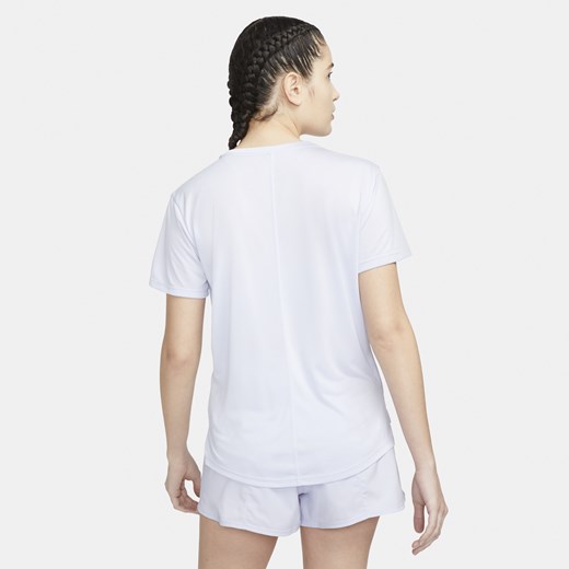 Bluzka damska biała Nike z okrągłym dekoltem 