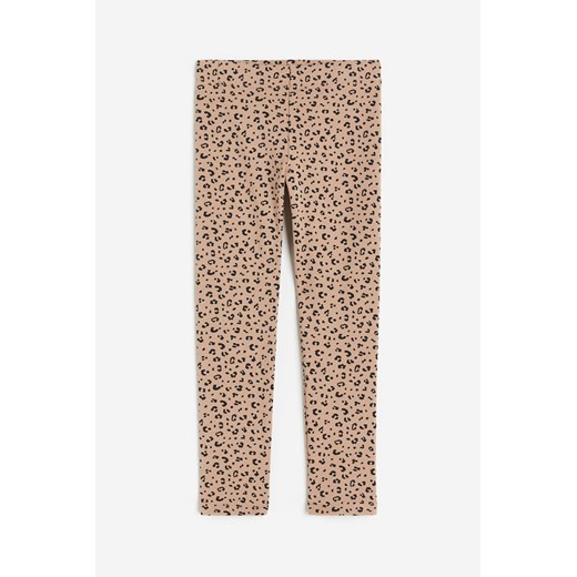 H & M - Legginsy z meszkiem w srodku - Beżowy H & M 140 (9-10Y) H&M