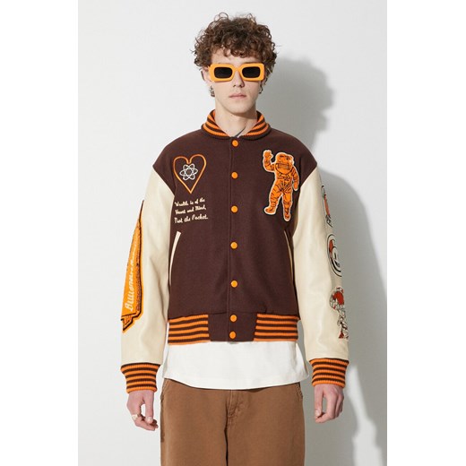 Billionaire Boys Club kurtka bomber z domieszką wełny kolor brązowy zimowa ze sklepu PRM w kategorii Kurtki męskie - zdjęcie 161711538